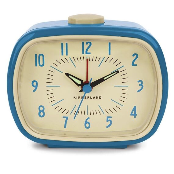 Retro Alarm Clock + Blue (AC08-BL-EU) / Gadgets