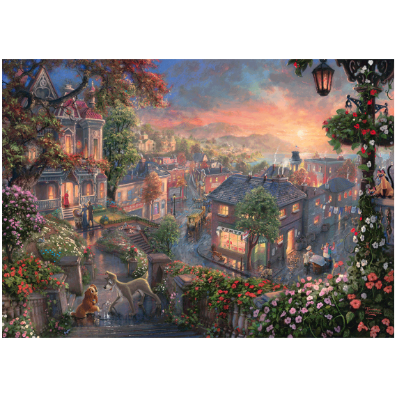 Schmidt - Thomas Kinkade: Disney - Lady and the Tramp (1000 pieces) (SCH9490) / Toys