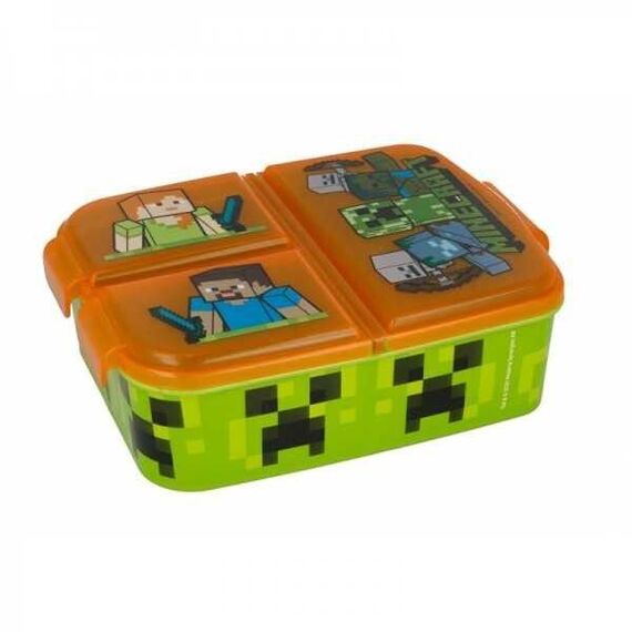 Stor - Multi Compartment Sandwich Box  - Minecraft (088808735-40420) / Toys