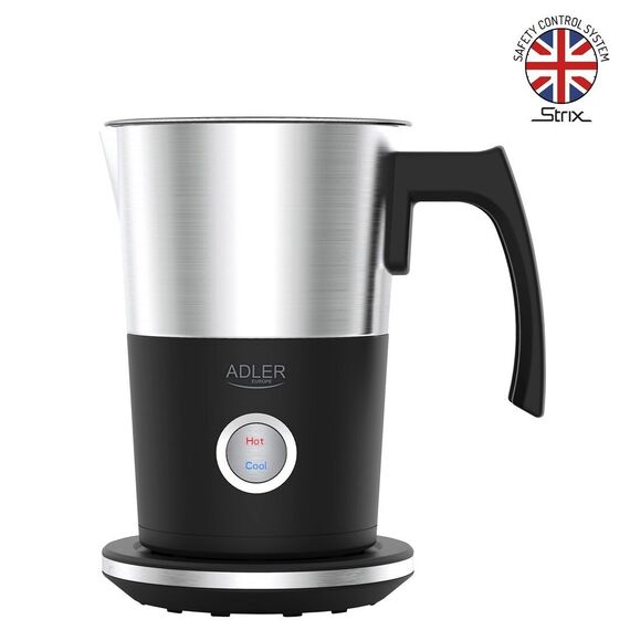 Adler AD 4497 milk frother/warmer Automatic Black - Milk foam - Coffee & Beverages - Techbox