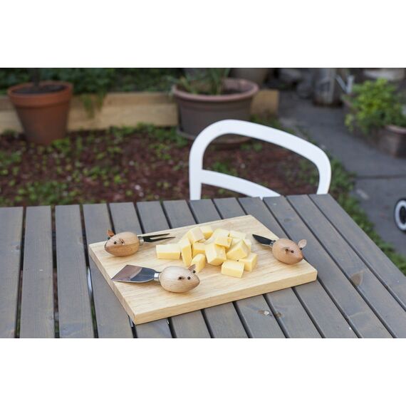 Cheese Board And 3 Mouse Knives (CHS07) / Gadgets