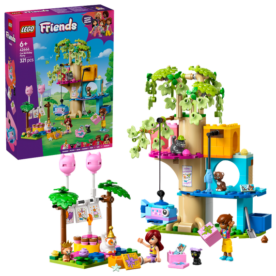 LEGO - LEGO Friends - Cat Birthday Party & Tree House (42666) / Toys - Lego - Collectibles - Techbox