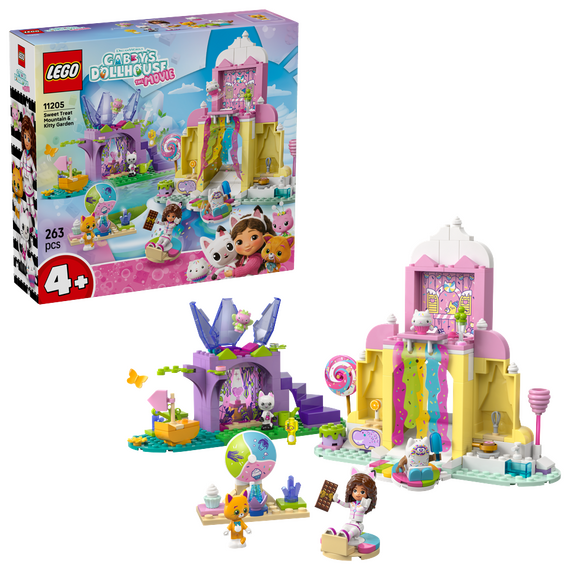 LEGO - Gabby's Dollhouse - Sweet Treat Mountain & Kitty Garden (11205) / Toys