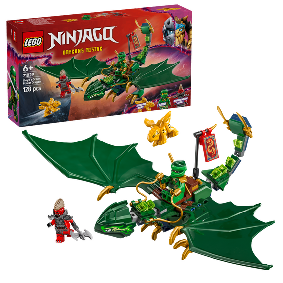 LEGO - Ninjago - Lloyd's Green Forest Dragon (71829) / Toys - Lego - Collectibles - Techbox