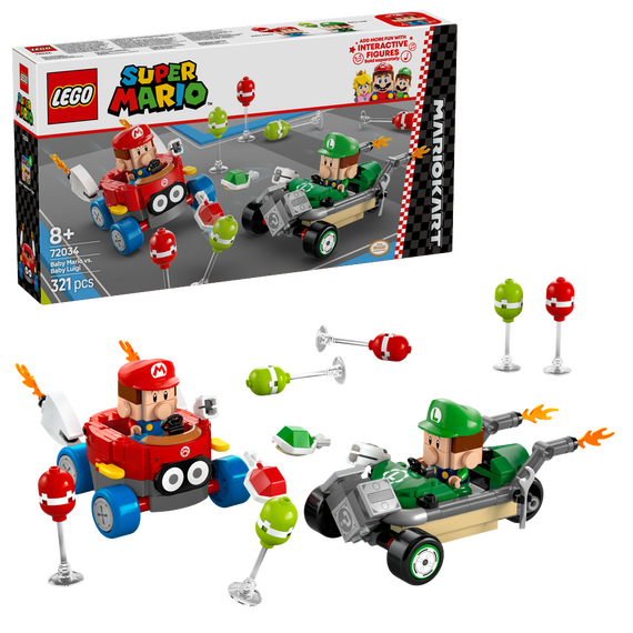LEGO - Super Mario - Mario Kart™ – Baby Mario vs. Baby Luigi (72034) / Toys