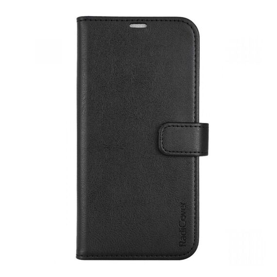 RadiCover - Radiation Protection Wallet Vegan Leather iPhone 14 PRO MAX Flipcover Black / Electronics | Techbox