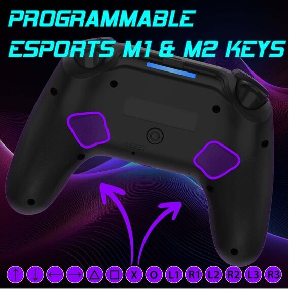 Subsonic - Wireless LED Controller - PS5 (Green) / PlayStation 5 | Techbox