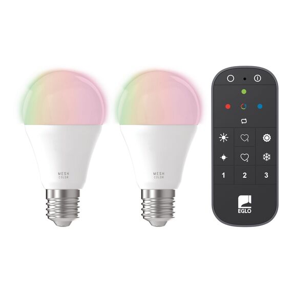 EGLO - Set of 2x E27 A60 Smart Bulbs - RGB + TW - Zigbee & Bluetooth / Electronics