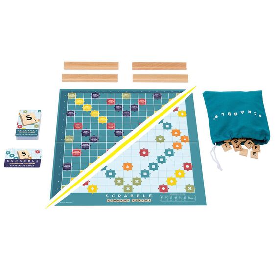 Spanish Scrabble Core Wood board game