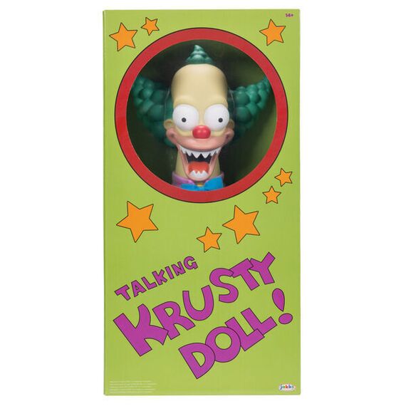 English The Simpsons Krusty The Clown Talking doll 44cm