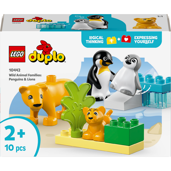 LEGO - DUPLO Town - Wild Animal Families: Penguins & Lions (10442) / Toys |  Techbox