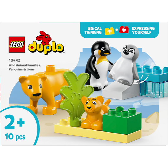 LEGO - DUPLO Town - Wild Animal Families: Penguins & Lions (10442) / Toys |  Techbox