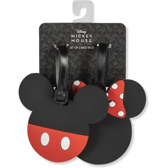 Disney Mickey & Minnie set of 2 luggage labels