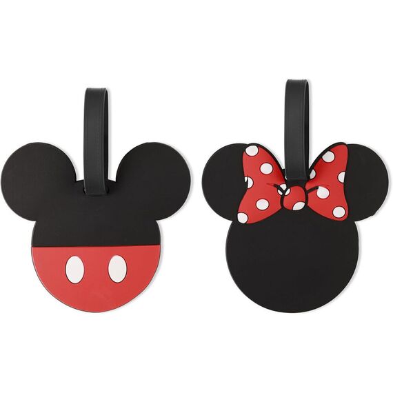 Disney Mickey & Minnie set of 2 luggage labels