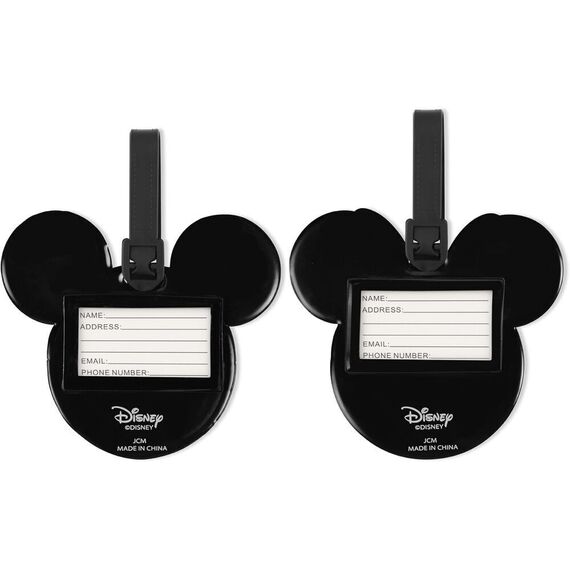 Disney Mickey & Minnie set of 2 luggage labels