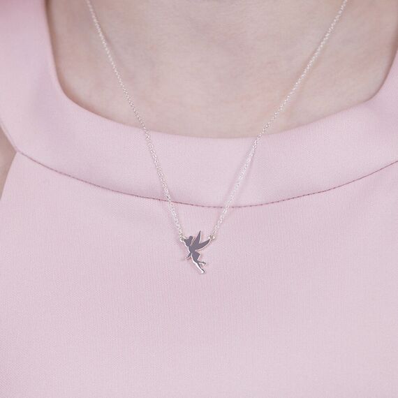 Disney Tinkerbell sterling silver necklace