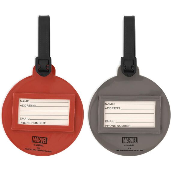 Marvel Avengers set of 2 luggage labels