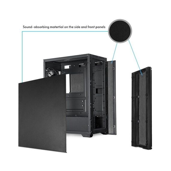 Chieftec AS-02B-OP computer case Midi Tower Black - Computer Cases - PC Cases & Accessories - Techbox