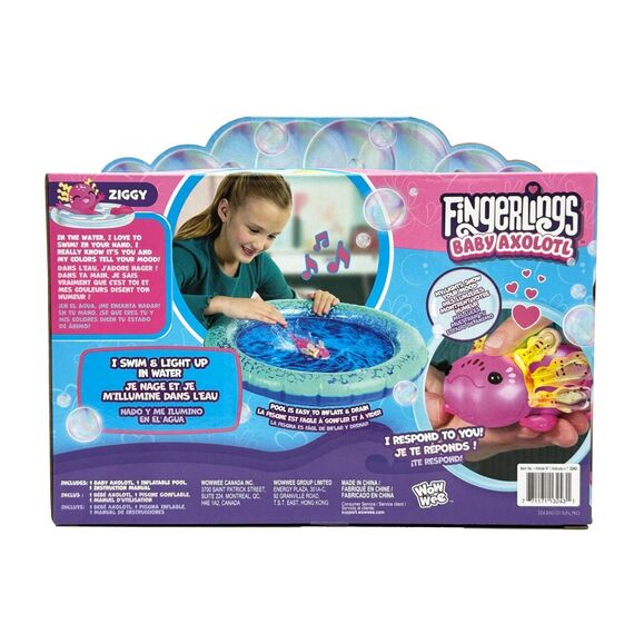 Fingerlings - Magenta Glitter Axolotl with Pool (602032) / Toys