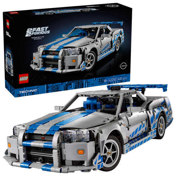 LEGO - Technic - 2 Fast 2 Furious Nissan Skyline GT-R (R34) Car (42210) / Toys - Lego - Collectibles - Techbox