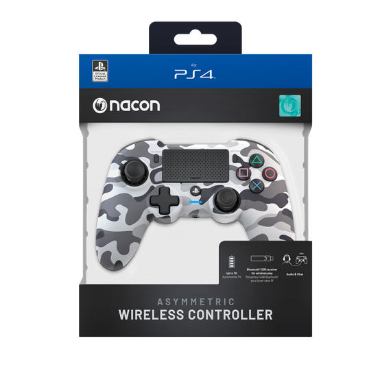 Nacon Wireless Dualshock 4 V2 Controller Asymmetric Camo Grey (PS4) / PlayStation 4 - New -  - Techbox
