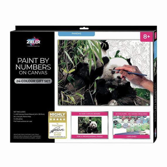 Zieler - Paint By Numbers - Panda (609299438) / Toys