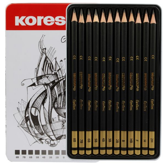 Kores Grafitos - 12 Grades Pencils (792162) / Toys