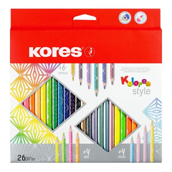 Kores – Kolores Style Colour Pencils – 26 Pack (793320) / Toys