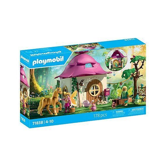 PLAYMOBIL - Cozy Fairy Home with Golden Unicorn (71838) / Toys |  Techbox