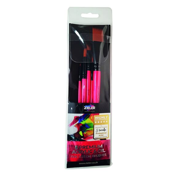 Zieler - Brushes - 5 PCS - Acrylic & Oil (609299268) / Toys