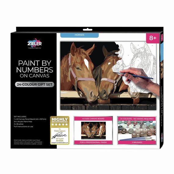 Zieler - Paint By Numbers - Horses (609299436) / Toys