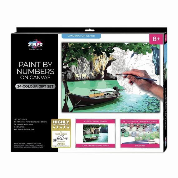 Zieler - Paint By Numbers - Mediterranean Island (609299442) / Toys