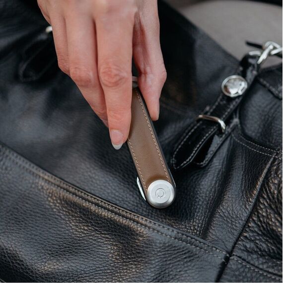 Orbitkey - Hybrid Leather Key Organiser - Acorn / Gadgets