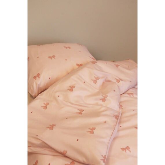 Bed Linen - Adult Size 140 x 200 cm - Pink Bow (1029587) / Baby and Children