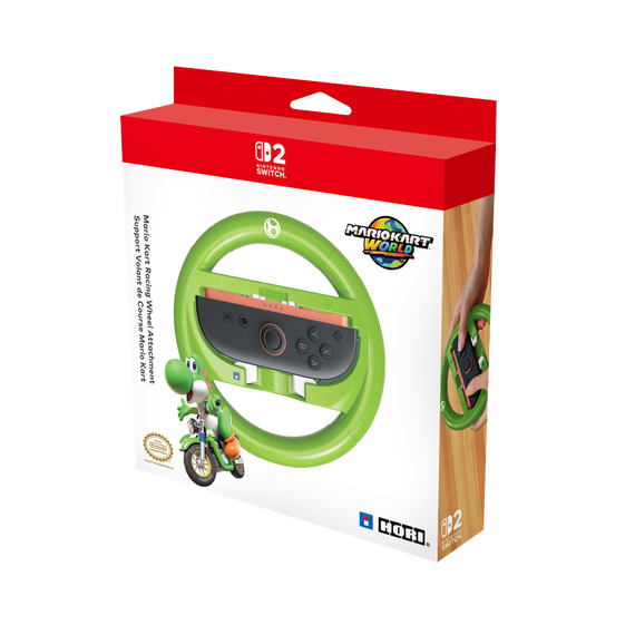 HORI - Racing Wheel Attachment Set for Switch 2 (Yoshi) - Green / Nintendo Switch 2 - Nintendo Switch 2 Accessories - Accessories for Consoles - Techbox