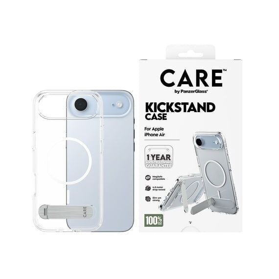 PanzerGlass - CARE Feature Case Transparent w. Kickstand & MagSafe - iPhone Air / Electronics