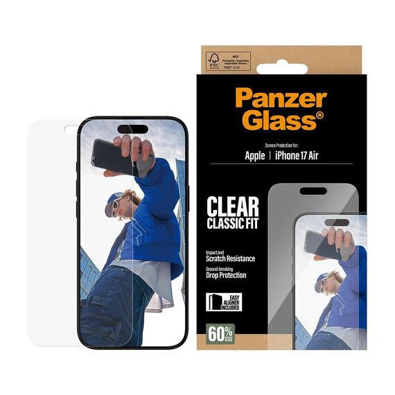 PanzerGlass - Screen Protector iPhone Air - Classic Fit w. EasyAligner / Electronics