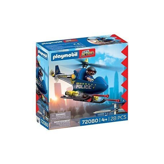 PLAYMOBIL - Police Helicopter (72080) / Toys |  Techbox