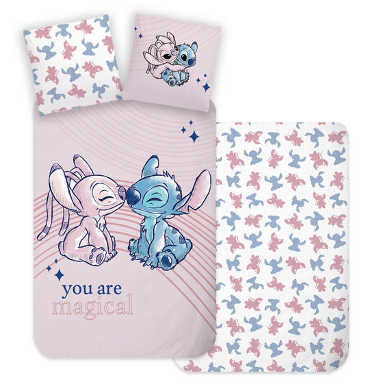 Bed Linen - Junior Size 100 x 140 cm - Stitch & Angel (1029379) / Baby and Children