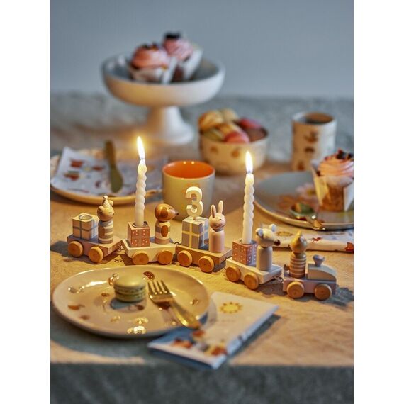 Bloomingville MINI - Junaid Birthday Decoration - Rose, MDF / Baby and Children