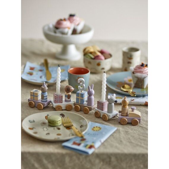 Bloomingville MINI - Junaid Birthday Decoration - Rose, MDF / Baby and Children