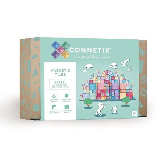 Connetix - Pastel Creative Pack 120 Pieces (CT-P-00120-CR) / Toys