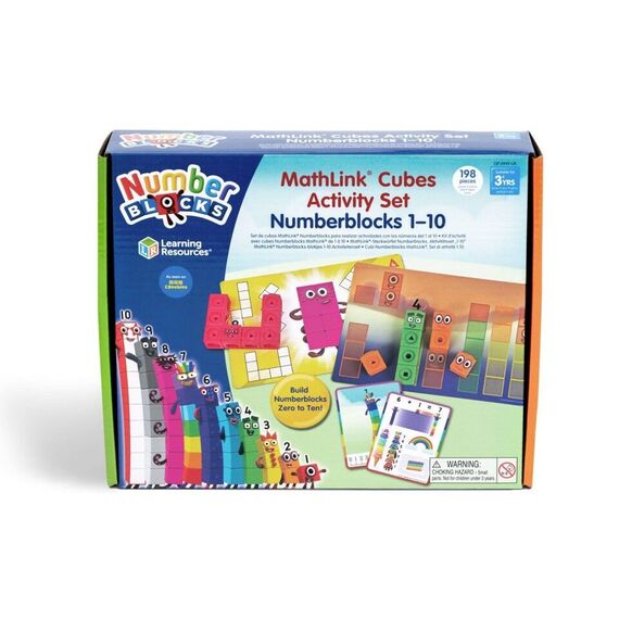 Learning Resources - MathLink Cubes Numberblocks 1-10 Activity Set (LSP0949-SCA) / Toys