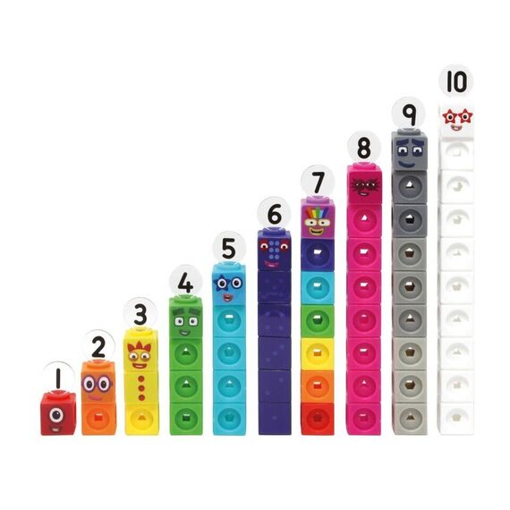 Learning Resources - MathLink Cubes Numberblocks 1-10 Activity Set (LSP0949-SCA) / Toys