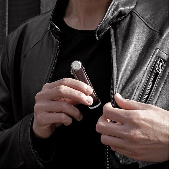 Orbitkey - Leather Key Organiser - Espresso/Brown / Gadgets