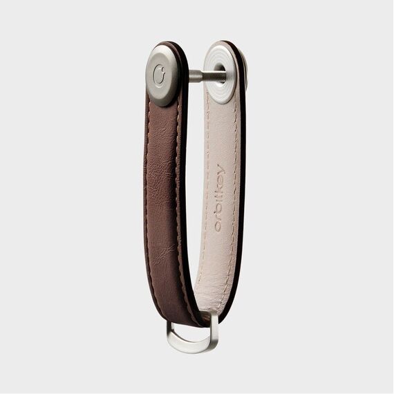 Orbitkey - Leather Key Organiser - Espresso/Brown / Gadgets