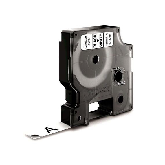 DYMO D1 Standard - Black on White - 12mm - Label Printer Cartridges - Inks - Techbox