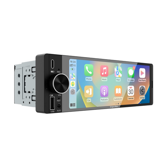 Kruger&Matz KM2016 1DIN CarPlay/AndroidAuto car radio | Techbox