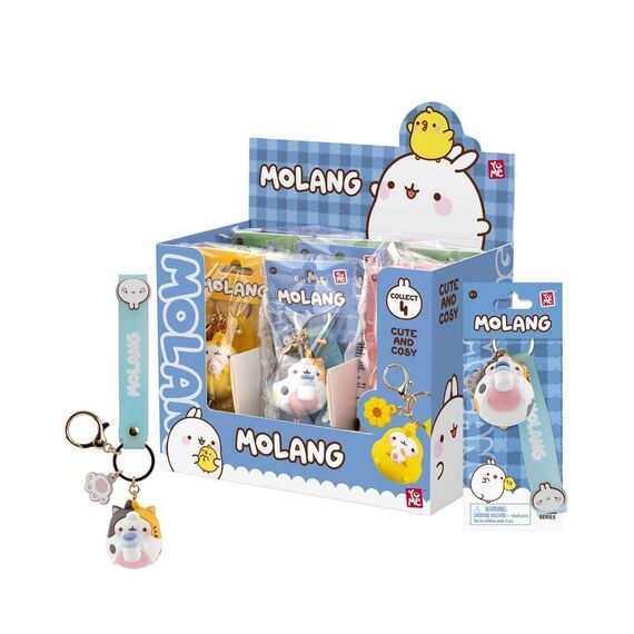Molang Animal Costume assorted keychain figure 5cm - Keychains - Gifts - Techbox