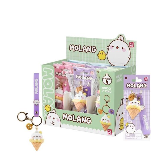 Molang Snack Time Series assorted keychain figure 5cm |  Techbox